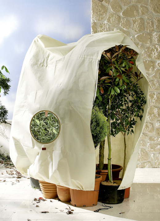 Winterlicher Garten - Robuster Pflanzensack mit Sichtfenster, in Farbe BEIGE, in Ausführung Pflanzensack Jumbo Ansicht 1