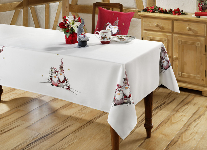 Tischdecken - Tisch- und Raumdekoration, in Größe 130 (Deckchen, 35x 50 cm) bis 404 (Kissenbezug, 40x 40 cm), in Farbe ROT Ansicht 3