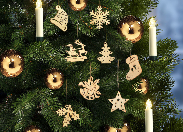 Weihnachten - Anhänger 48-teilig, in Farbe NATUR Ansicht 1