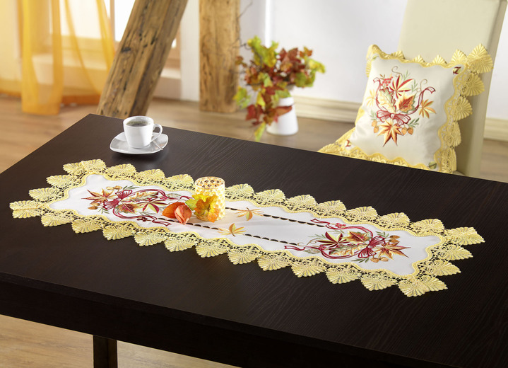 - Tisch- und Raumdekoration, in Größe 101 (Deckchen, 35x 50 cm) bis 404 (Kissenbezug, 40x 40 cm), in Farbe SEKT-BUNT Ansicht 4