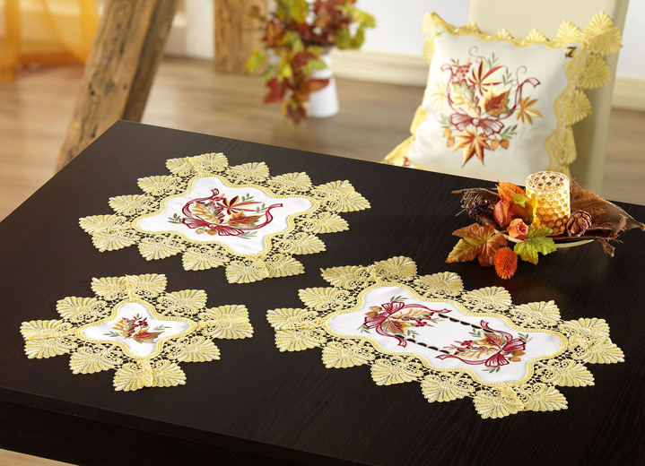 - Tisch- und Raumdekoration, in Größe 101 (Deckchen, 35x 50 cm) bis 404 (Kissenbezug, 40x 40 cm), in Farbe SEKT-BUNT Ansicht 5