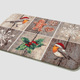 Fußmatten - Fußmatte Patchwork mit rutschhemmender Latex-Rückseite, in Größe 100 (40x60 cm) bis 103 (50x70 cm), in Farbe MULTICOLOR