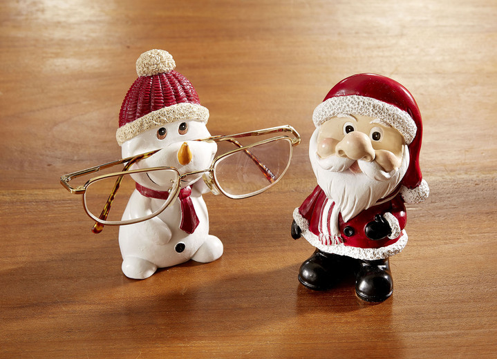 Weihnachtliche Geschenkideen - Brillenhalter, 2er-Set, in Farbe ROT-WEIß