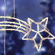 Weihnachten - Beleuchtete Fensterdekorationen, batteriebetrieben, in Farbe WEISS, in Ausführung Sternschnuppe – Farbe WEISS – Ansicht 1