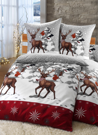 Heimtextilien - Florella Bettwäsche-Garnitur aus Soft-Biber, in Größe 111 (40x80 cm + 135x200 cm) bis 115 (80x80 cm + 155x220 cm), in Farbe BUNT