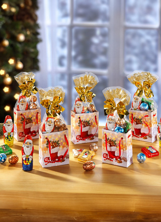 Weihnachten - 5er-Set Tütchen Inkl. süßer Füllung, in Farbe BUNT
