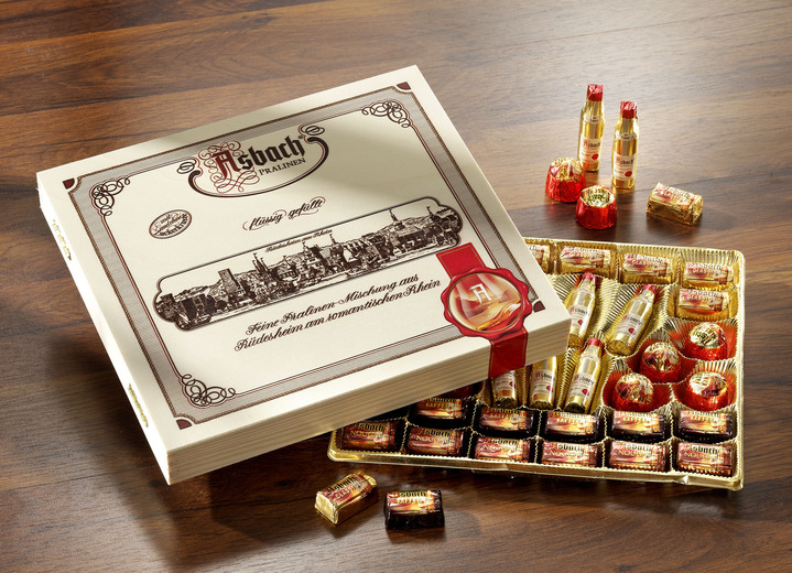 Weihnachtsleckereien - Asbach-Holz-Geschenkkiste, in Farbe BUNT