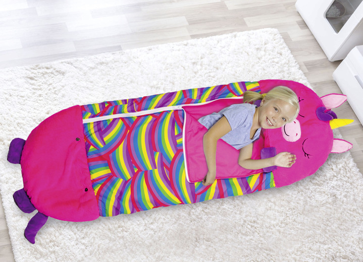Aus der TV-Werbung - Kuschelschlafsack Happy Nappers , in Farbe BUNT, in Ausführung Einhorn, pink, Grösse M (51x137 cm) Ansicht 2