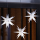 Außendekorationen - 3er Set LED-Sterne, mit Timerfunktion, in Farbe WEISS