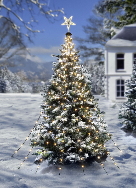 Weihnachten - Weihnachtsbeleuchtung mit 200 LEDs, in Farbe SCHWARZ Ansicht 2