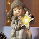 - Figur Winterkind mit Stern, in Farbe WEISS, in Ausführung Junge – Farbe WEISS – Ansicht 1