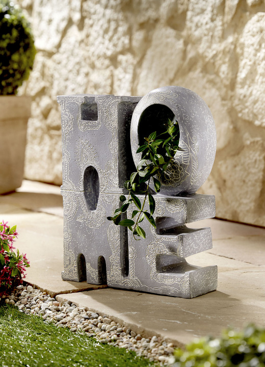 Garten - Pflanztopf Home für drinnen und draußen, in Farbe GRAU-WEISS