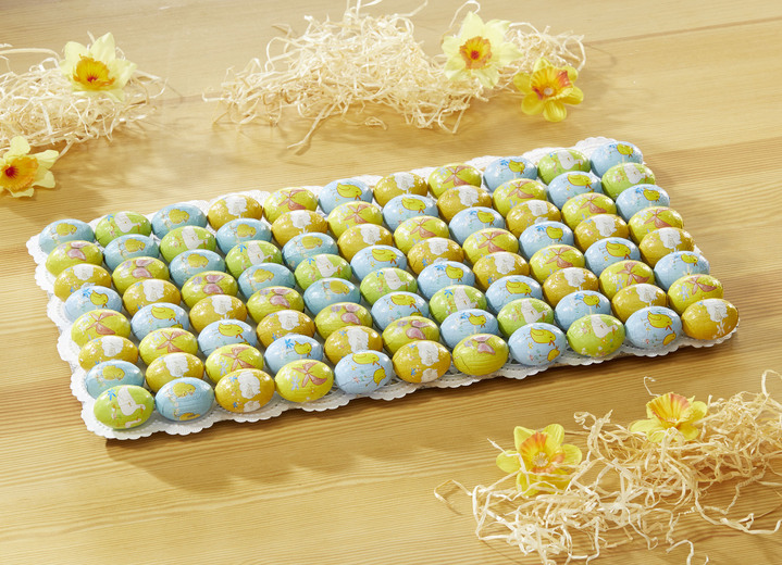 - 40 Milchschokoladen-Eie zum Verschenken, in Farbe BUNT