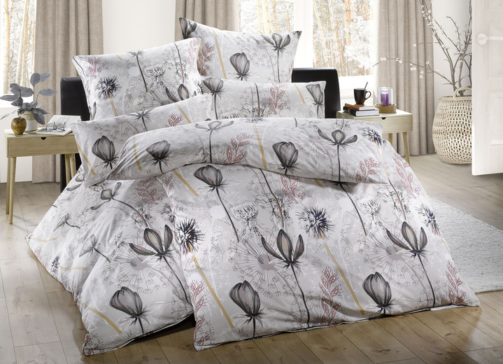 - Bettwäsche Garnitur mit Pusteblumen-Motiv, in Größe 111 (40x80 cm + 135x200 cm) bis 115 (80x80 cm + 155x220 cm), in Farbe MULTICOLOR Ansicht 2