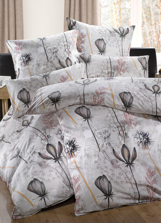 - Bettwäsche Garnitur mit Pusteblumen-Motiv, in Größe 111 (40x80 cm + 135x200 cm) bis 115 (80x80 cm + 155x220 cm), in Farbe MULTICOLOR