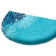 Badgarnituren - Badgarnitur von Grund, rutschhemmende Rückseite – Farbe TÜRKIS – Ansicht 1 Badgarnituren - Badgarnitur von Grund, rutschhemmende Rückseite, in Größe 100 (Vorleger halbrund, 50x 80 cm) bis 112 (WC-Deckelbezug, 47x 50 cm), in Farbe TÜRKIS – Farbe TÜRKIS – Ansicht 1