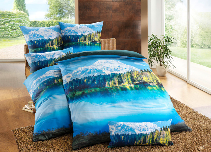 - Renforcé-Bettwäsche-Garnitur mit Reißverschluss, in Größe 111 (40x80 cm + 135x200 cm) bis 115 (80x80 cm + 155x220 cm), in Farbe MULTICOLOR Ansicht 1