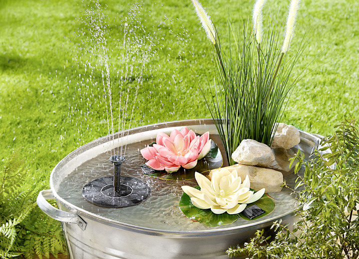 Gartendekoration - Solar-Brunnen-Set für Brunnen und Teiche, in Farbe BUNT Ansicht 1