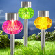 Garten - Farbenfrohe Solarleuchten aus wetterfestem Kunststoff, 3er-Set, in Farbe BUNT – Farbe BUNT – Ansicht 1