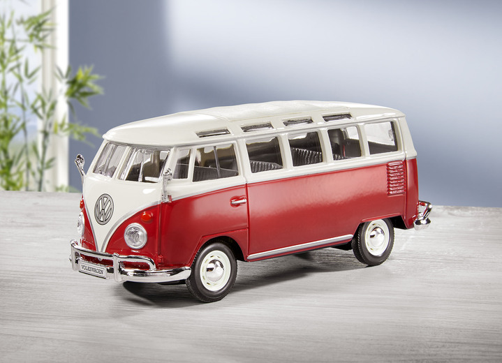 Sammlermodelle - Sammlermodell VW Bus Samba von Maisto, in Farbe ROT-WEISS Ansicht 1