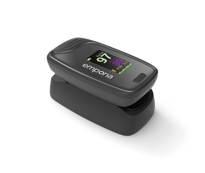 Medizinische Geräte & Technik  - emporia Fingerpuls-Oximeter, in Farbe SCHWARZ