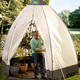 Winterlicher Garten - Tropical Island Pflanzenzelt / Zubehör: Perfekter Schutz bei Wind und Wetter, in Farbe DURCHSICHTIG, in Ausführung Zusatz-Isolierung, 130x130 cm, Höhe 150 cm – Farbe DURCHSICHTIG – Ansicht 5