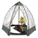 Winterlicher Garten - Tropical Island Pflanzenzelt / Zubehör: Perfekter Schutz bei Wind und Wetter, in Farbe DURCHSICHTIG, in Ausführung Zusatz-Isolierung, 130x130 cm, Höhe 150 cm – Farbe DURCHSICHTIG – Ansicht 11