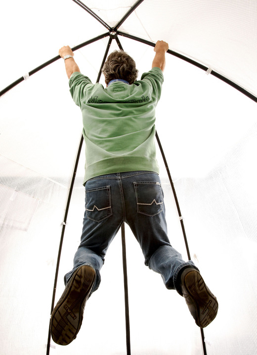 Winterlicher Garten - Tropical Island Pflanzenzelt / Zubehör: Perfekter Schutz bei Wind und Wetter, in Farbe DURCHSICHTIG, in Ausführung Zusatz-Isolierung, 130x130 cm, Höhe 150 cm Ansicht 13