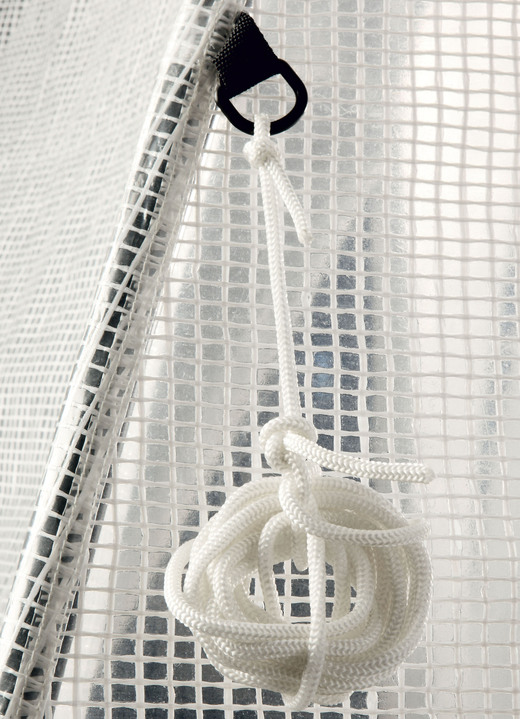 Winterlicher Garten - Tropical Island Pflanzenzelt / Zubehör: Perfekter Schutz bei Wind und Wetter, in Farbe DURCHSICHTIG, in Ausführung Zusatz-Isolierung, 130x130 cm, Höhe 150 cm Ansicht 4