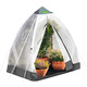 Winterlicher Garten - Tropical Island Pflanzenzelt / Zubehör: Perfekter Schutz bei Wind und Wetter, in Farbe DURCHSICHTIG, in Ausführung Zusatz-Isolierung, 130x130 cm, Höhe 150 cm – Farbe DURCHSICHTIG – Ansicht 2