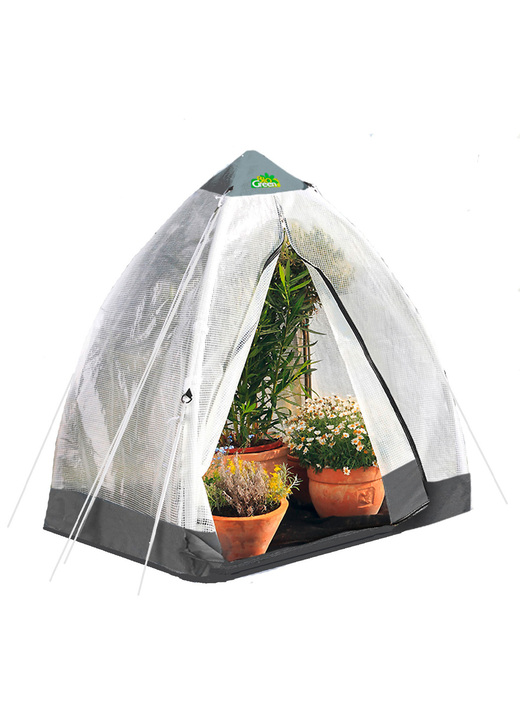 Winterlicher Garten - Tropical Island Pflanzenzelt / Zubehör: Perfekter Schutz bei Wind und Wetter, in Farbe DURCHSICHTIG, in Ausführung Pflanzenzelt, L130xB130cm Ansicht 1