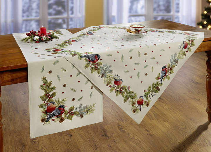 Dekokissen & Hüllen - Tisch- und Raumdekoration mit Naturmotiven, in Größe 100 (2x Platzset, 33x 45 cm) bis 160 (Tischdecke, 140x240 cm), in Farbe MULTICOLOR Ansicht 1
