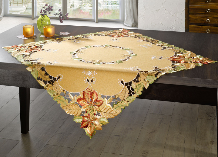 Tischdecken - Herbstliche Tisch- und Raumdekoration, in Größe 101 (Deckchen, 35/ 50 cm) bis 404 (Kissenbezug, 40/ 40 cm), in Farbe TERRA Ansicht 5