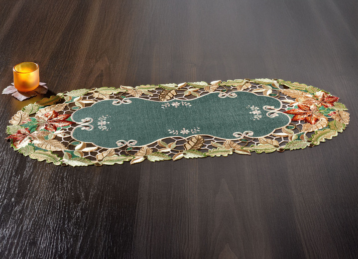 Tischdecken - Herbstliche Tisch- und Raumdekoration, in Größe 101 (Deckchen, 35/ 50 cm) bis 404 (Kissenbezug, 40/ 40 cm), in Farbe TERRA Ansicht 8