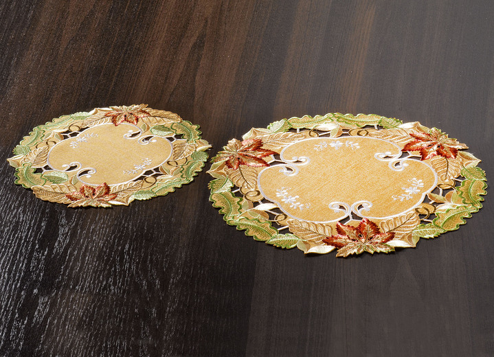 Tischdecken - Herbstliche Tisch- und Raumdekoration, in Größe 101 (Deckchen, 35x 50 cm) bis 404 (Kissenbezug, 40x 40 cm), in Farbe TERRA Ansicht 2