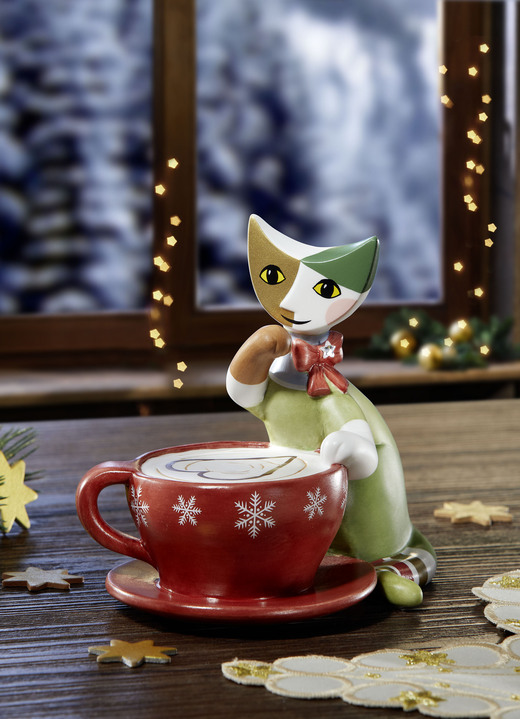 Goebel-Figuren - Exklusiv-Weihnachtskatze 2022, in Farbe BUNT