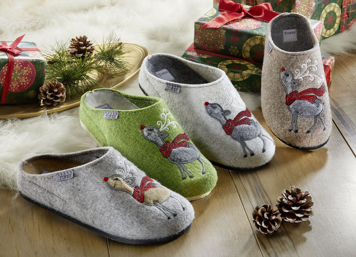 Weihnachtliche Geschenkideen - Flauschig warmer und kuscheliger Hausschuh Ansicht 2 Weihnachtliche Geschenkideen - Flauschig warmer und kuscheliger Hausschuh, in Größe 036 bis 042, in Farbe WINTERWEISS Ansicht 2