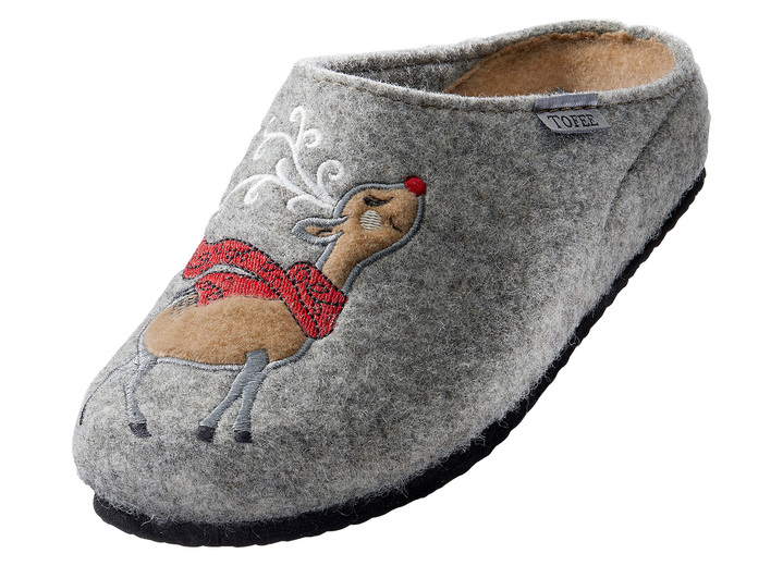 - Flauschig warmer und kuscheliger Hausschuh, in Größe 036 bis 042, in Farbe GRÜN Ansicht 3