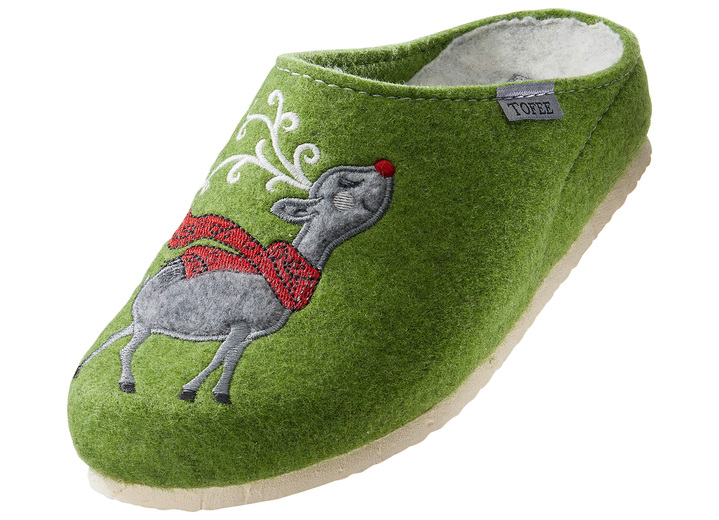 Weihnachtliche Geschenkideen - Flauschig warmer und kuscheliger Hausschuh Ansicht 4 Weihnachtliche Geschenkideen - Flauschig warmer und kuscheliger Hausschuh, in Größe 036 bis 042, in Farbe WINTERWEISS Ansicht 4