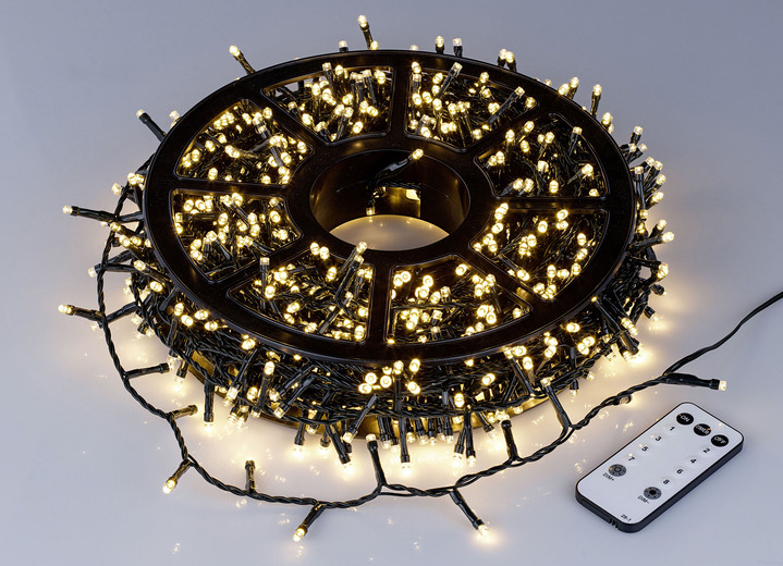 Weihnachten - Clusterlichterkette mit 1000 LEDs auf Kabeltrommel Ansicht 2 Weihnachten - Clusterlichterkette mit 1000 LEDs auf Kabeltrommel, in Farbe SCHWARZ Ansicht 2