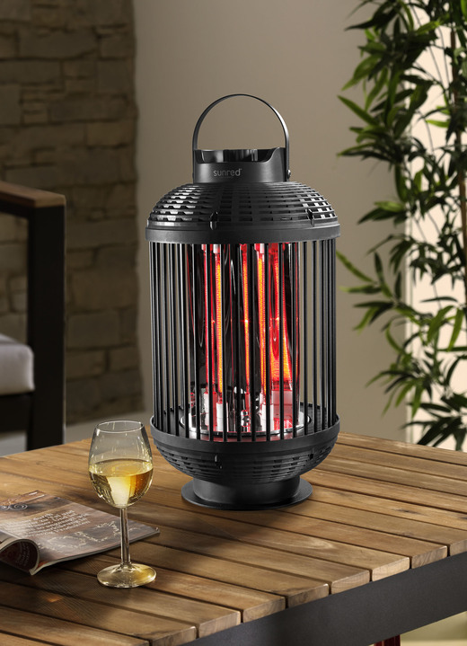 Garten - Tragbarer Tisch-Heizstrahler von SUNRED, in Farbe SCHWARZ Ansicht 1