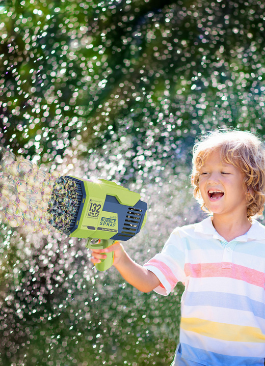 Freizeitspaß - Seifenblasen-Pistolen-Set, in Farbe GRÜN-BLAU Ansicht 4
