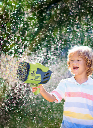 Freizeitspaß - Seifenblasen-Pistolen-Set, in Farbe GRÜN-BLAU – Farbe GRÜN-BLAU – Ansicht 