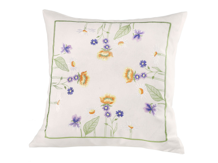 Tischdecken - Schön bestickte Tisch- und Raumdekoration, in Größe 101 (Deckchen, 35x 50 cm) bis 404 (Kissenbezug, 40x 40 cm), in Farbe NATUR-BUNT Ansicht 2