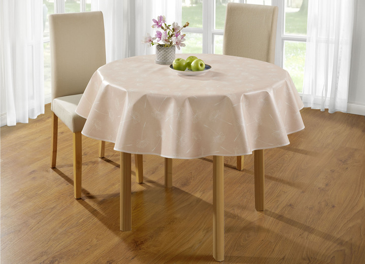 Tischdecken - Wachstuch-Tischdecke mit Pusteblumen-Motiv Ansicht 6 Tischdecken - Wachstuch-Tischdecke mit Pusteblumen-Motiv, in Größe 108 (Tischdecke, 80/ 80 cm) bis 190 (Tischdecke oval, 140/190 cm), in Farbe ROSÉ Ansicht 6