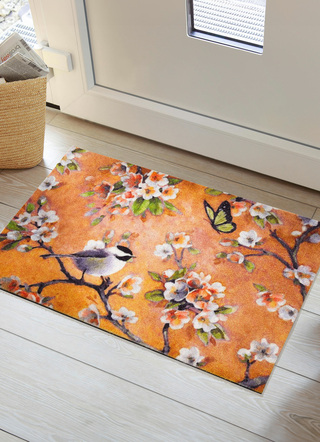 Fußmatten - Fußmatte mit rutschhemmender Rückseite, in Farbe TERRA-BUNT – Farbe TERRA-BUNT – Ansicht 