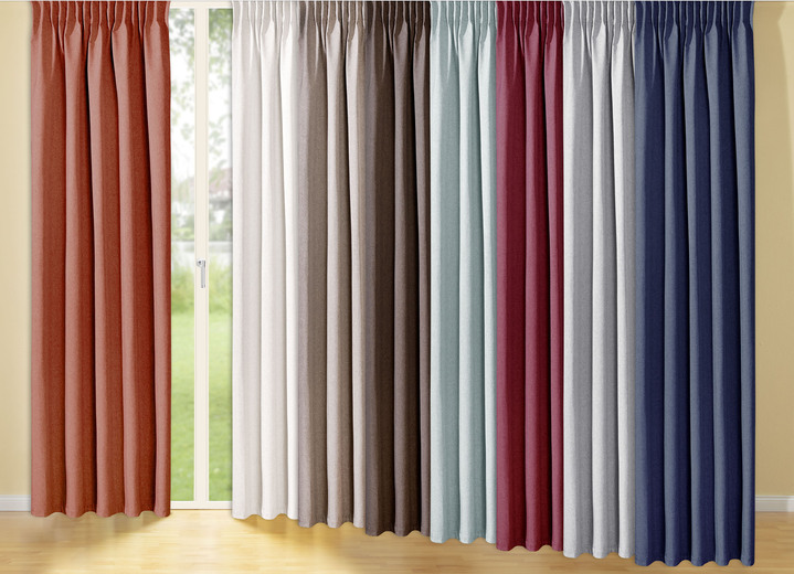 Klassisch - Energiespar-Verdunkelungsschals, in Größe 364 (H145xB135 cm) bis 464 (H245xB270 cm), in Farbe BEIGE, in Ausführung Multifunktionsband Ansicht 3