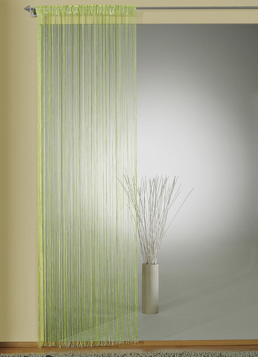 Modern - Fadenstore für Gardinenstange und -schiene, in Größe 305 (H160xB 98 cm) bis 310 (H245xB148 cm), in Farbe WEISS Ansicht 2