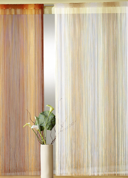 Modern - Fadenstore für Gardinenstange und -schiene, in Größe 305 (H160xB 98 cm) bis 310 (H245xB148 cm), in Farbe WEISS Ansicht 4