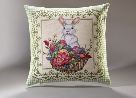 Gobelin Tischdecke und Kissenbezug